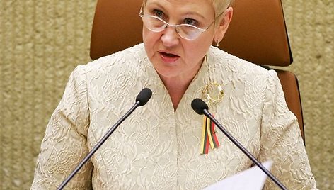 Seimo pirmininkė Irena Degutienė