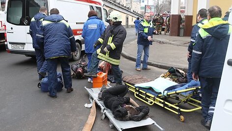 Per sprogimą sužeisti metro keleiviai