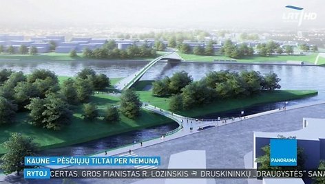 Kaune pėsčiųjų tiltų per Nemuną konkursą laimėjo neįprastas projektas.