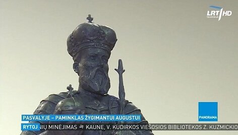 Pasvalyje statomas paminklas kunigaik&scaron;čiui Žygimantui Augustui.