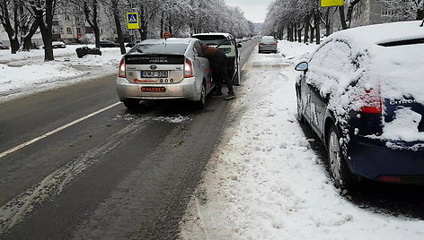 Avarija Vilniaus Minties gatvėje 