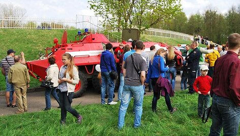 &Scaron;iauliuose paminėta ugniagesių globėjo &scaron;v. Florijono diena. 
