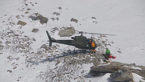 Gelbėjami alpinistai