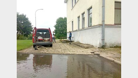 Kėdainiai tvarkosi po liūties. 