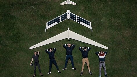 AGAI bepiločio orlaivio &bdquo;Solarwing v2&ldquo; prototipas