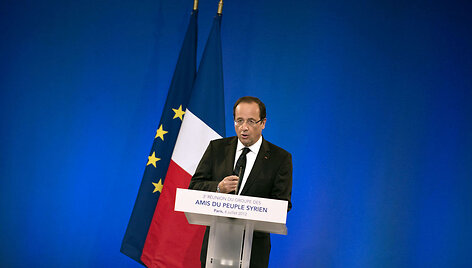 Francois Hollande'as penktadienį Paryžiuje pradėjo Vakarų ir arabų valstybių susitikimą. 