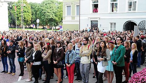 VU paminėjo mokslo metų pradžią. 