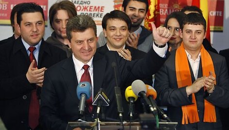 Premjero Nikolos Grujevskio konservatyvios partijos VMRO-DPMNE kandidatas į prezidentus Gjorgė Ivanovas