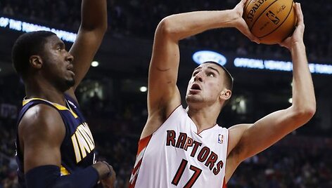 Jonas Valančiūnas pradėjo karjerą NBA: &bdquo;Raptors&ldquo; &ndash; &bdquo;Pacers&ldquo;. 