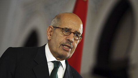 Egipto viceprezidentas, Nobelio premijos laureatas Mohamedas ElBaradei 