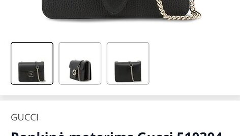 &bdquo;Gucci&ldquo; padirbinių reklama