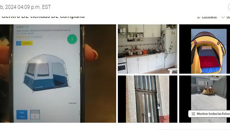 "Airbnb" įkeltas skelbimas