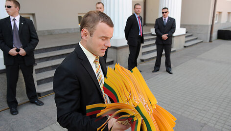 I&scaron;kilminga Lietuvos trispalvės ir istorinės vėliavų pakėlimo ceremonija