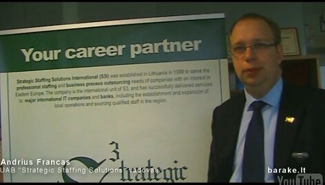 Personalo atrankos įmonės &bdquo;Strategic Staffing Solutions&ldquo; vadovas Andrius Francas