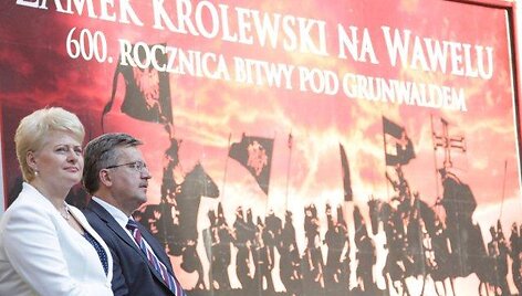 Prezidentė D.Grybauskaitė ir Lenkijos vadovas B.Komorowskis