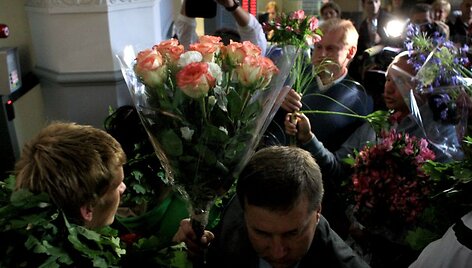 Jaunųjų atletų sutiktuvės Vilniaus oro uoste