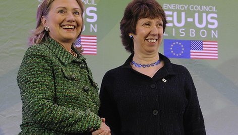 Hillary Clinton ir ir Catherine Ashton