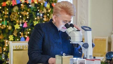 Prezidentė Dalia Grybauskaitė popiežiui perdavė unikalią dovaną. 