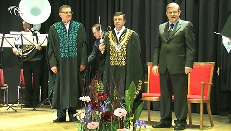 KTU rektoriaus P. Bar&scaron;ausko inauguracija.