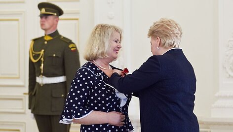 Vaiva Mainelytė ir Dalia Grybauskaitė