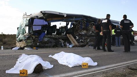 Meksikoje pirmadienį vakare avariją patyrė autobusas, vežęs turistus i&scaron; Kanados ir JAV.