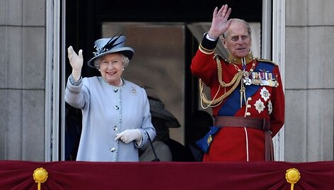 Karalienė Elizabeth II ir jos vyras princas Philipas