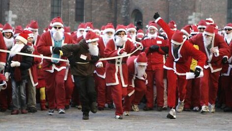 Akimirka i&scaron; renginio  &bdquo;Santa Fun Run&ldquo;