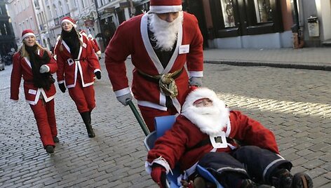 Akimirka i&scaron; renginio  &bdquo;Santa Fun Run&ldquo;