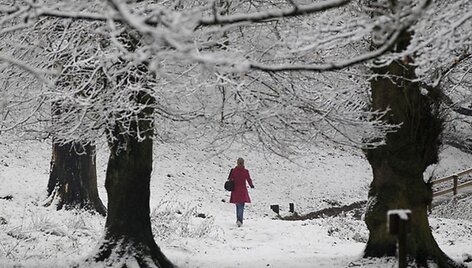 Britai gali džiaugtis tikra žiema, didelės sniego dozės  sukelia ir problemų, tačiau vis tiek džiugina mažus ir didelius.