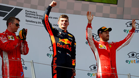 Maxas Verstappenas triumfavo &bdquo;Formulės 1&ldquo; Asutrijos GP