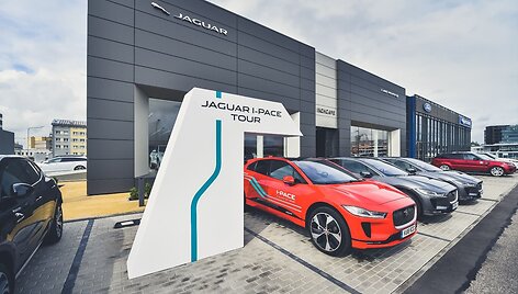 Elektromobilio &bdquo;Jaguar I-Pace&ldquo; pristatymas Vilniuje