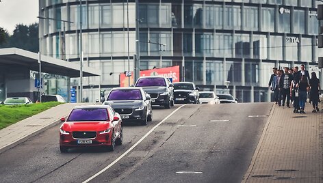 Elektromobilio &bdquo;Jaguar I-Pace&ldquo; pristatymas Vilniuje