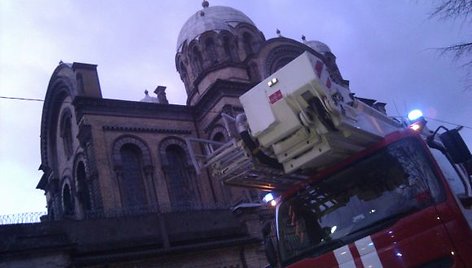 Gaisrą Lukiškių kalėjime gesino didelės pajėgos