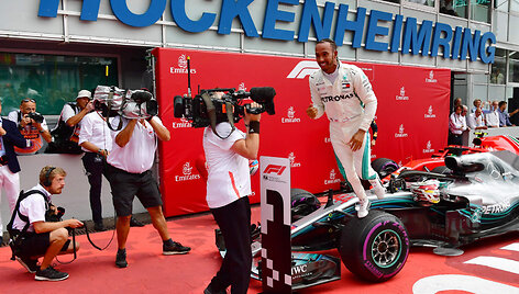 Vokietijos GP nugalėjo L.Hamiltonas