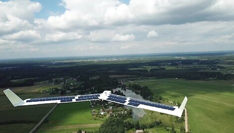 VGTU sukonstruotas pirmasis lietuvi&scaron;kas bepilotis orlaivis, varomas saulės energija
