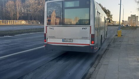 Autobuso vairuotojas pažeidė taisykles