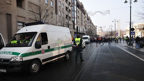 Lenkų protesto akcija Vilniuje