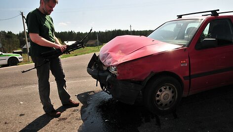 Avarija prie posūkio į Karveli&scaron;kių kapines, ties Vilniumi
