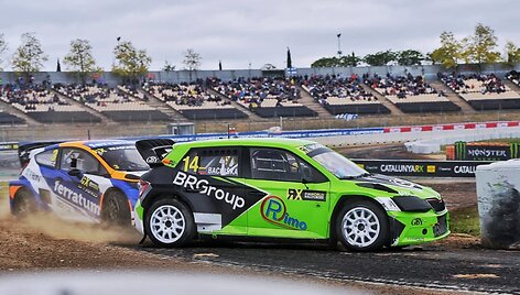 Rokas Baciu&scaron;ka &bdquo;World RX&ldquo; ketvirtojoje kvalifikacijoje