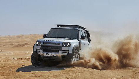 Frankfurto mugė: naujas „Land Rover Defender“ – lyg iš filmo apie Džeimsą Bondą