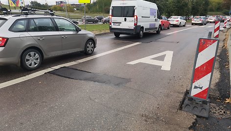 A juosta Vilniuje, Ukmergės gatvėje: kai nebudi policija, srautas ja padidėja