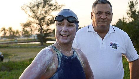 Penny Palfrey bandė perplaukti i&scaron; Kubos į Floridą