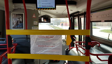 Karantinas Vilniaus viešajame transporte