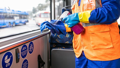 Papildomos priemonės dėl koronaviruso Vilniaus viešajame transporte