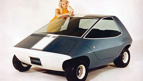 1967 metais pristatytas elektromobilis &bdquo;AMC Amitron&ldquo;