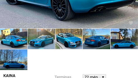 Naudotos &bdquo;Audi&ldquo; ridos klastojimas