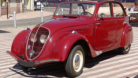 Mažylis Peugeot 202, gamintas 1938-1942 metais ir dar porą metų po karo. (Thomas Bresson, Wikimedia(CC BY 4.0)