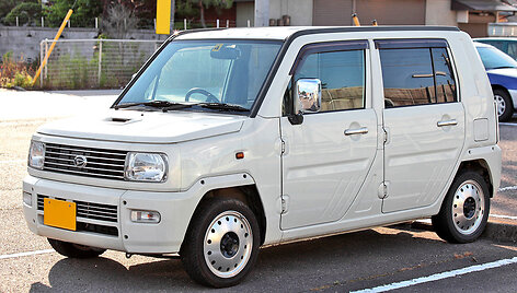 Daihatsu Naked Turbo F &ndash; atkreipkite dėmesį į gražius plieninius ratlankius. (Tennen-Gas, Wikimedia(CC BY-SA 3.0)