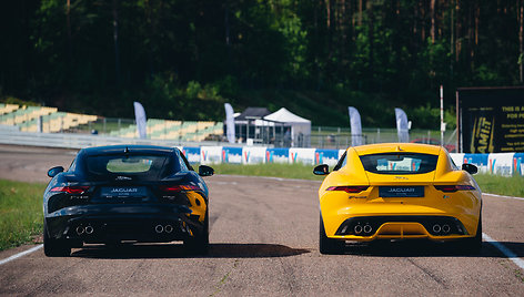 Mantas Stonkus su Karoliu Raišiu išbandė „Jaguar F-Type“