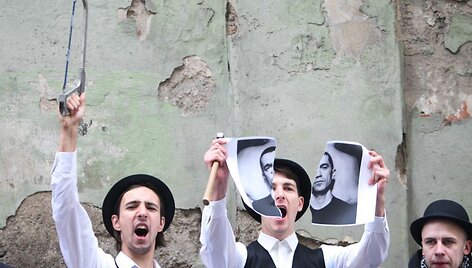 &bdquo;No theatre&ldquo;  ir Vido Bareikio protestas prie&scaron; vieną i&scaron; svarbiausių teatro festivalio &bdquo;Sirenos&ldquo; svečių